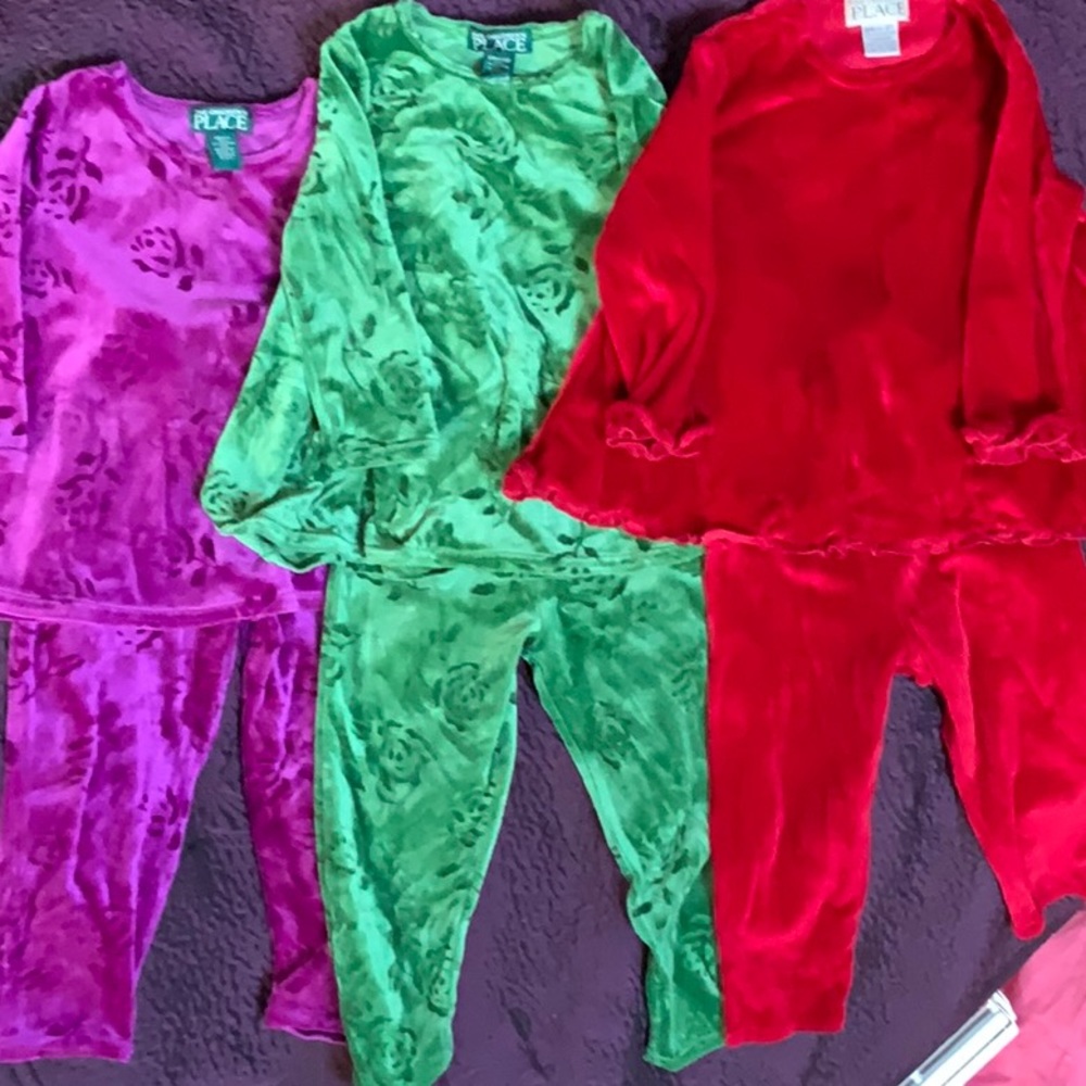 3 velour outfits